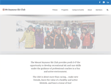 Tablet Screenshot of mtseymourskiclub.com